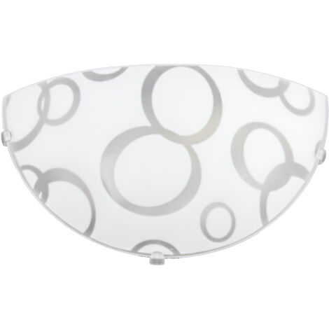BETTA LAMPADA APPLIQUE 1 LAMPADINA E27 30 CM CERCHI