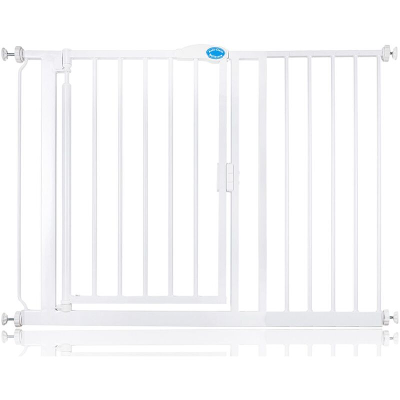 Bettacare - Auto Close Pet Gate, 111cm - 118cm, White, Pressure Fit Stair Gate For Dog & Puppy