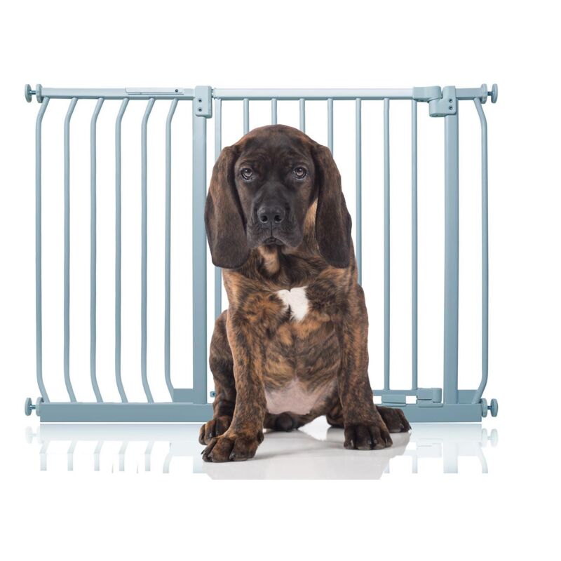 Bettacare - Elite Pressure Dog Gate, 107cm - 116cm, Matt Grey, Pressure Fit Pet Gate For Dog And Puppy
