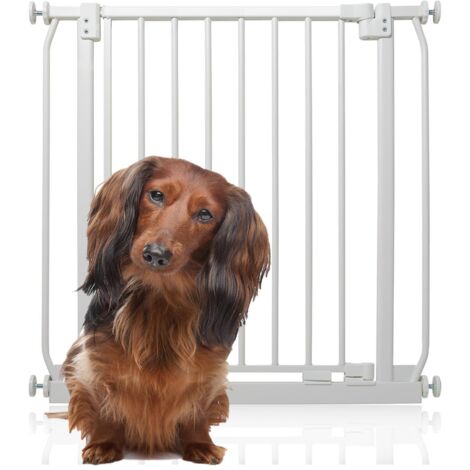 Bettacare Elite Pressure Dog Gate, 71cm - 80cm, Matt White, Pressure Fit Pet Gate for Dog and Puppy