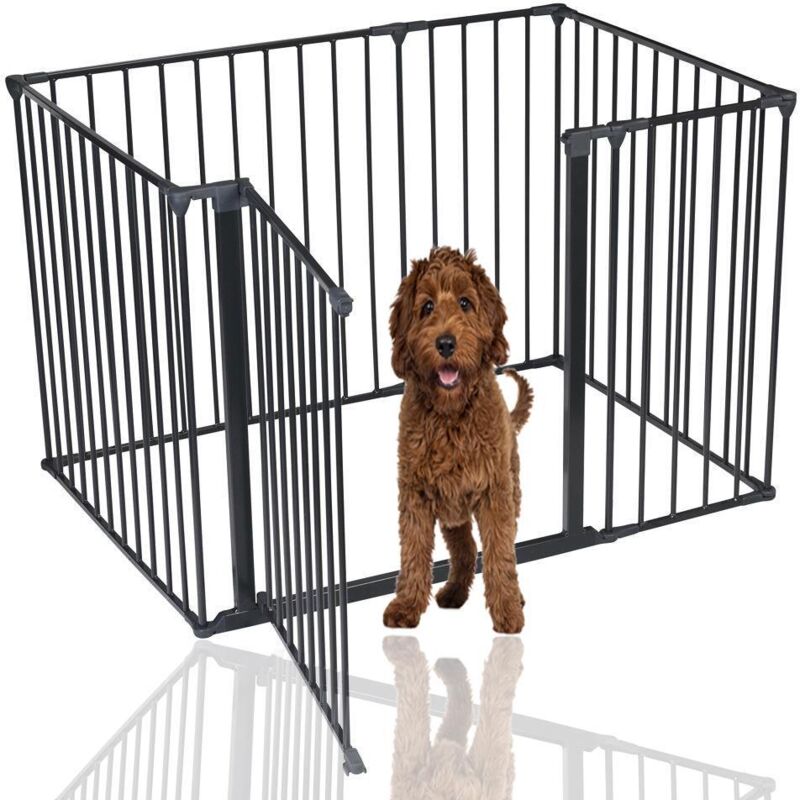 Bettacare - Pet Pen, 72cm X 105cm, Black, 70cm High, Dog Pen For Pets And Puppies, Dog Playpen Suitable For Indoor And Outdoor Use