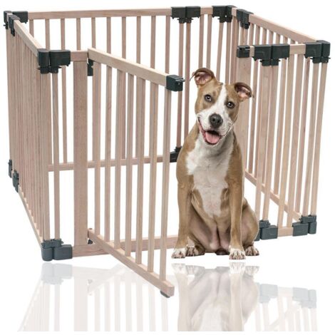 Bettacare Wooden Dog Pen, 100cm x 100cm, Natural Wood, 76cm High, Dog Pen for Pets and Puppy, Dog Playpen, Indoor Dog Yard