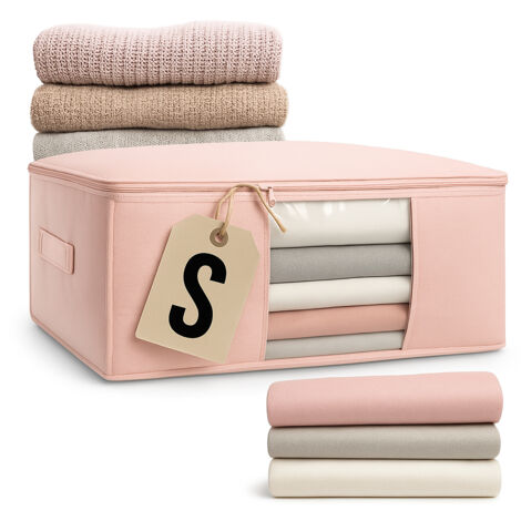 Bettbezug für Unterbettwäsche-Behältertasche, zartrosa, S