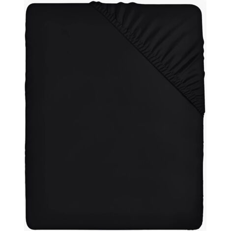 Bettbezug schwarz, 160 x 200 cm – für Matratzen mit einer Dicke von 35 cm – bru