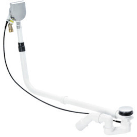 Bette Ab- und Überlaufgarnitur Plus 5 mit Zulauf, Ø 52mm, 1070mm,