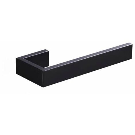 BETTE Anneau porte-serviettes Porte-serviettes, 304 Acier inoxydable support de serviettes Accessoirs WC Salles de Bains (sans perçage, noir)-Crezuo
