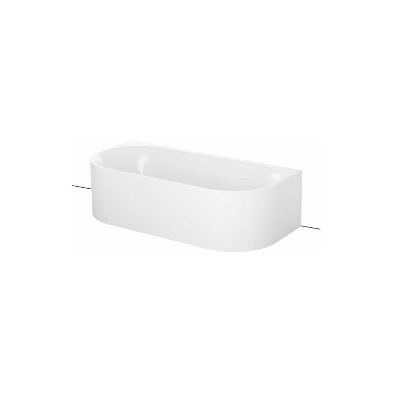 

Bette Lux Oval I Silueta bañera de pared 170x80x45cm, 2 traseros inclinados, 3415CWVVS, color: Blanco - 3415-000CWVVS