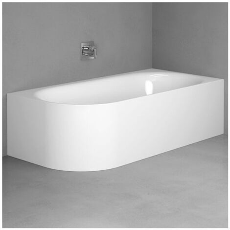 Bette Lux Oval V Baignoire d'angle Silhouette 175x80x45cm, 2 inclinaisons dos, , Installation dans le coin droit, 3435CELVS, Coloris: Blanc avec BetteGlasur Plus - 3435-000CELVS,Plus