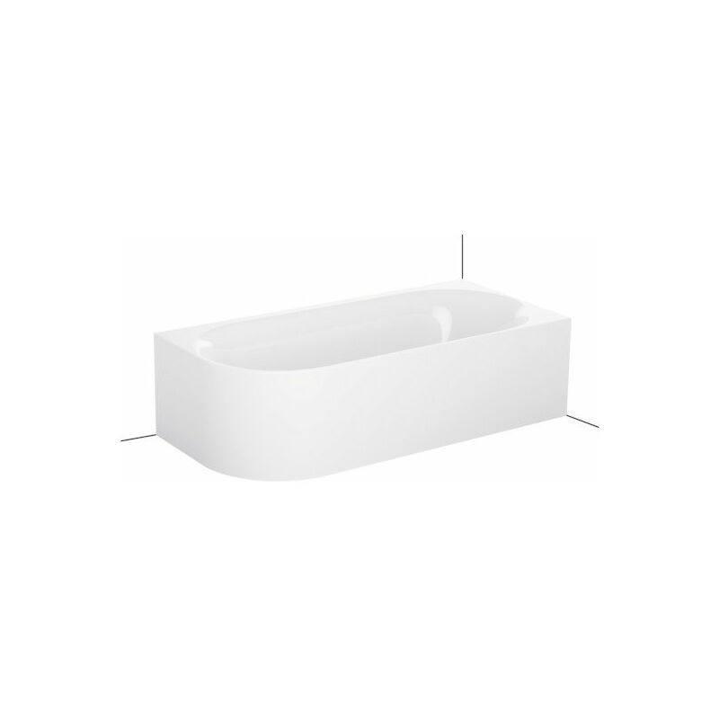 

Bette Lux Oval V Silhouette esquina bañera 175x80x45cm, 2 inclinaciones traseras, Instalación en la esquina derecha, 3435CELVS, color: Blanco
