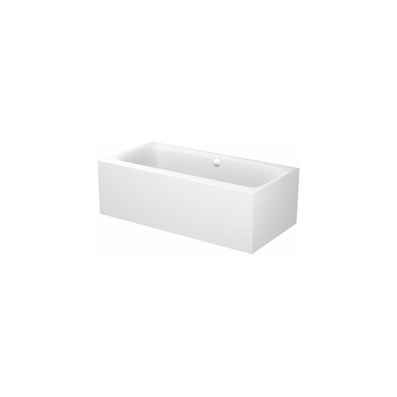

Bette Lux Silhouette Side, 180x90cm, bañera de acero independiente, 3461CFXVS, color: Blanco - 3461-000CFXVS
