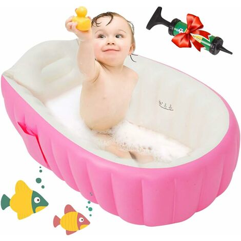Babypool Aufblasbar Planschbecken Baby Kinder Badewanne Dusche Wanne Bad Faltbar 