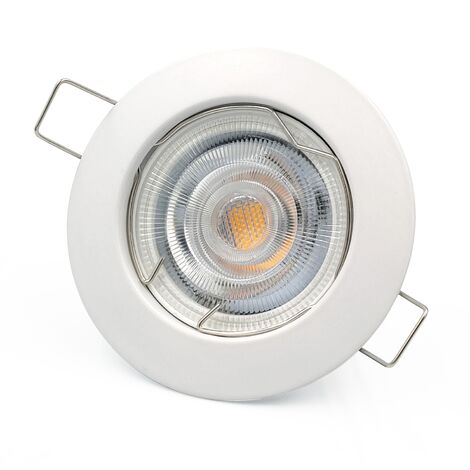 Light Topps LED Einbaustrahler Spot schwenkbar 7W 345lm Alu silber Einbauleuchte