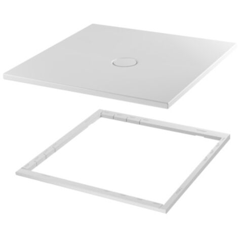 BetteFloor Duschwanne mit Minimum-Wannenträger und GlasurPlus,