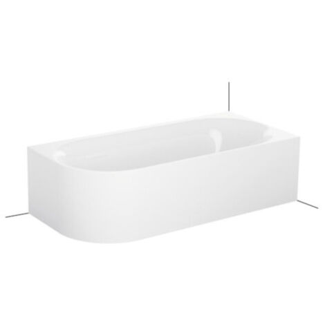 BetteLux Oval V Silhouette, Eck-Badewanne 195x95x45cm, 2