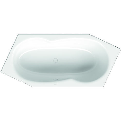 BetteMetric, baignoire 206x90x45x45cm, pied à gauche, trop-plein