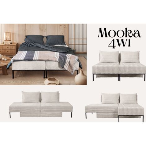 Betten, Sofa mit schlaffunktion, Ecksofa, Liegestuhl,  MOOKA 4in1-Multifunktions-System, stoff Velo