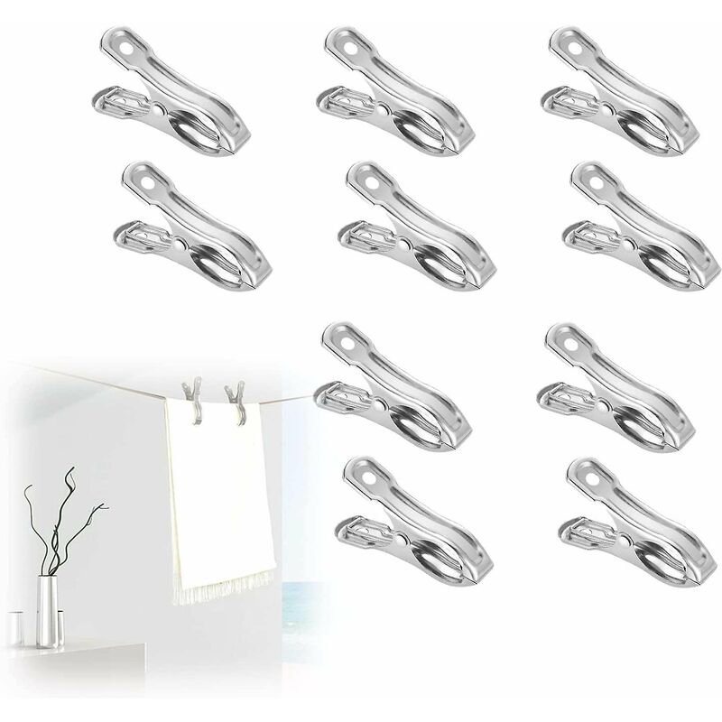 Better-10 mollette da bucato in metallo, mollette