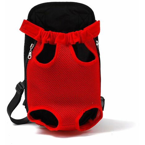betterlife Pet Backpack Kleiner und mittlerer verstellbarer Pet Backpack Dog Travel Away Camping Pet Shoulder Bag Red S ==