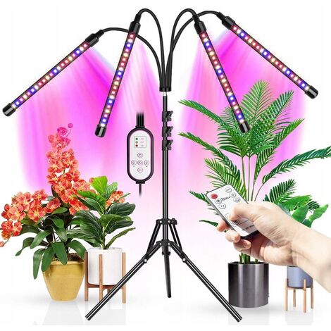 betterlife Pflanzlicht, Gartenlicht, Pflanzenlicht, Pflanzenlicht, 4-Kopf-Stand-LED-Ständer Pflanzenlampe, 4 Köpfe mit Ständer (60 W) ==