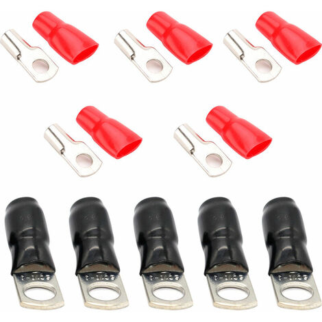 Betterlife Tube Bornes Batterie Soudure Câble Fil Cosse Anneau Sertissage 10x - 16mm²