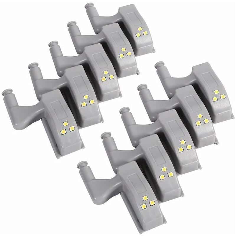 10 stücke LED-Leuchten Scharnierbirne Universalschrank Schrank for Moderne Küchendekoration Lampe (Color : Weiß) – Betterlife | 09466991709734