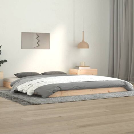 Bettgestell 140x190 cm aus massivem Kiefernholz
