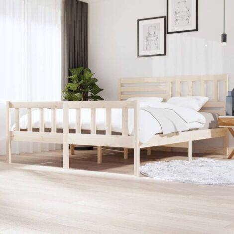 Bettgestell 180x200 cm Super King Massivholz