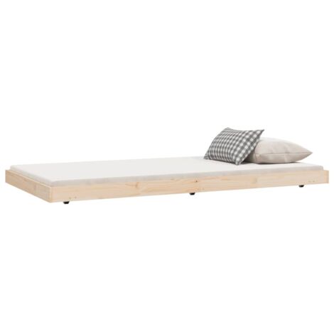 Bettgestell 90x200 cm aus massivem Kiefernholz