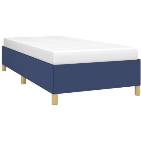 Bettgestell Blau 90x190 cm Stoff