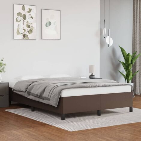 Bettgestell Braun 140x200 cm Kunstleder vidaXL