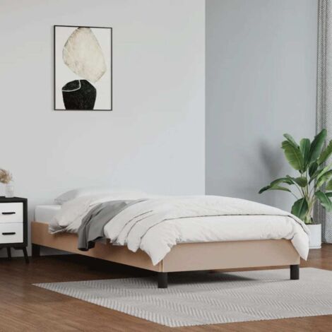 Bettgestell Cappuccino 100x200 cm Kunstleder