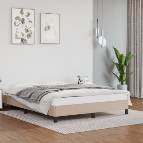 Bettgestell Cappuccino 140x200 cm Kunstleder