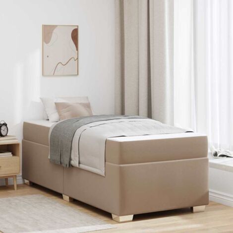 Bettgestell Cappuccino 80 x 200 cm Kunstleder vidaXL