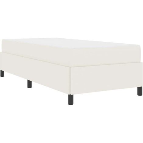 Bettgestell Creme 80 x 200 cm Cordstoff vidaXL