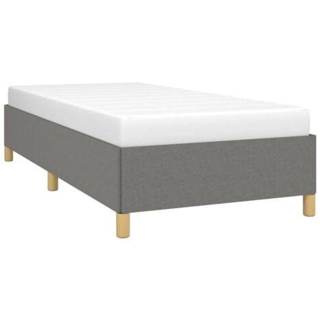 Bettgestell Dunkelgrau 80x200 cm Stoff