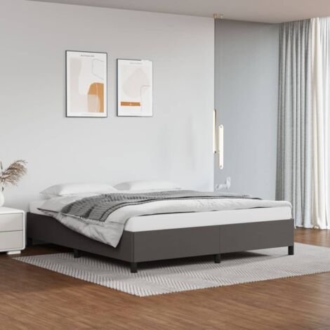 Bettgestell Grau 180x200 cm Kunstleder vidaXL