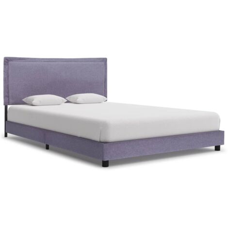 Bettgestell Grau Stoff 140x200 cm