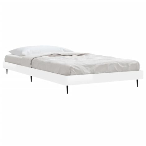 Bettgestell Hochglanz-Weiß 90x190 cm Holzwerkstoff vidaXL