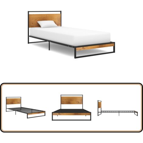 Bettgestell Metall 90x200 cm - Bettgestell - Metallbett - Doppelbett - Boxspringbetten - Bettrahmen