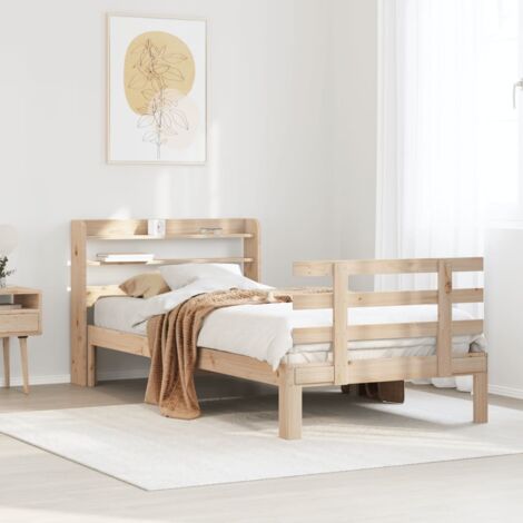 Bettgestell mit Kopfteil ohne Matratze 100x200 cm vidaXL