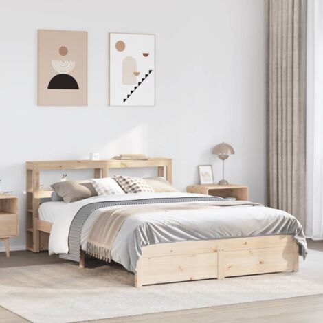 Bettgestell mit Kopfteil ohne Matratze 160x200 cm vidaXL