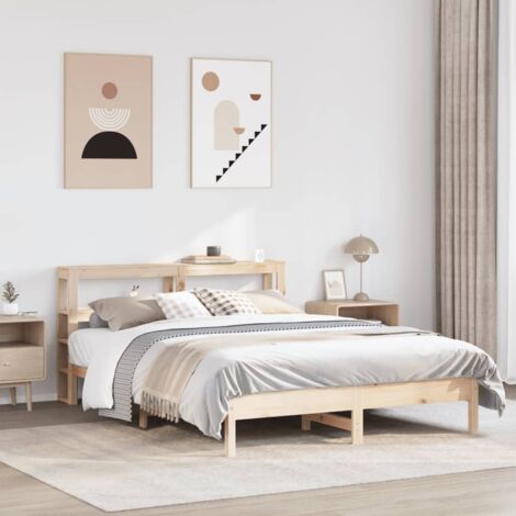 Bettgestell ohne Matratze 160x200 cm aus Massivholz Kiefer
