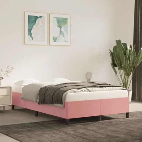 Bettgestell Rosa 120x200 cm Samt vidaXL