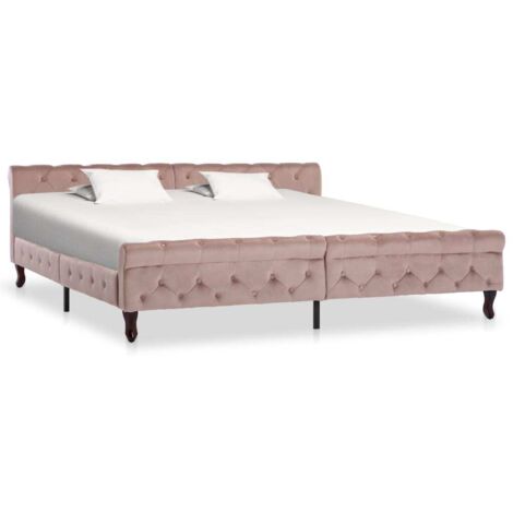Bettgestell Rose Velours 200 x 200 cm