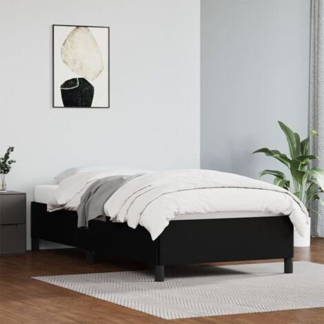 Bettgestell Schwarz 100x200 cm Kunstleder vidaXL