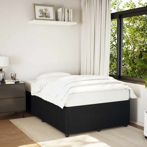 Bettgestell schwarz 120x190 cm Samt