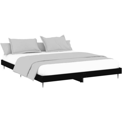 Bettgestell Schwarz 200x200 cm Holzwerkstoff vidaXL