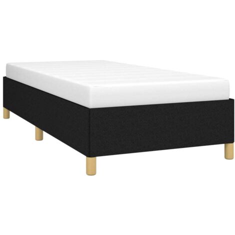 Bettgestell Schwarz 90x190 cm Stoff