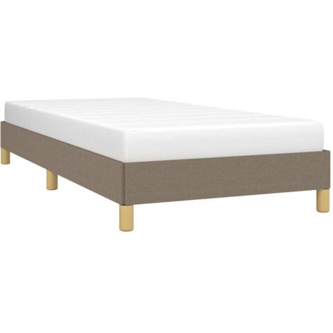 Bettgestell Taupe 80x200 cm Stoff