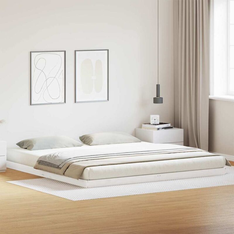 Bodenbett 180x210 Cm Massivholz Kiefer Vidaxl 616136